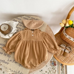 Baby Gilrs 2023 New Autumn Embroidery Long Sleeve One Piece Wholesale