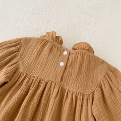 Baby Gilrs 2023 New Autumn Embroidery Long Sleeve One Piece Wholesale