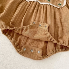 Baby Gilrs 2023 New Autumn Embroidery Long Sleeve One Piece Wholesale