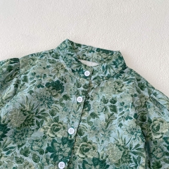 Ins 2023 Baby Unisex Floral Print New Arrival 2-pieces Sets Wholesale