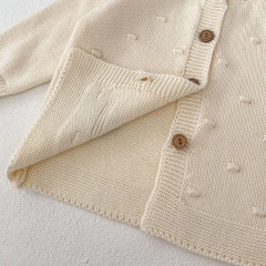 New Autumn Baby Girls Embroidery Elk Head Cardigan Combo Overalls In Sets Wholesale