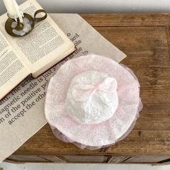 New Autumn Baby Girls Pink Cap Wholesale