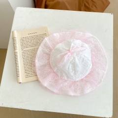 New Autumn Baby Girls Pink Cap Wholesale