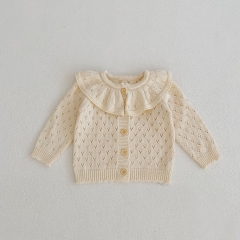 Infant Baby Girls Wispy Long Sleeve Knit Cardigan In Autumn&Winter Wholesale