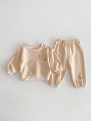 New Spring&Autumn Infant Baby Girls Jacquard Embroidery Long-sleeved In Sets Wholesale