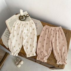 Ins 2024 Baby Girls Jacquard Long Pants In New Spring&Autumn Wholesale