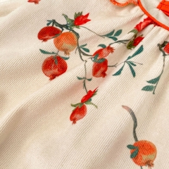 2024 New Year Infant Baby Girls Jacquard Print Long Sleeve One Piece In New Spring Wholesale