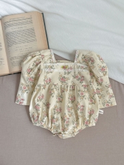 New Autumn Infant Baby Girls Jacquard Combo Laces  Long Sleeve One Piece&Dress Wholesale