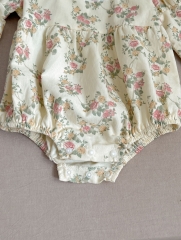 New Autumn Infant Baby Girls Jacquard Combo Laces  Long Sleeve One Piece&Dress Wholesale
