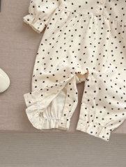 2024 New Arrivals Polka Dot Long Sleeve Jumpsuit In New Spring Wholesale
