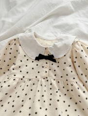 2024 New Arrivals Polka Dot Long Sleeve Jumpsuit In New Spring Wholesale