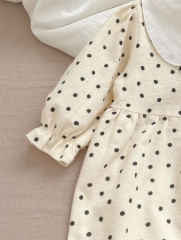 2024 New Arrivals Polka Dot Long Sleeve Jumpsuit In New Spring Wholesale