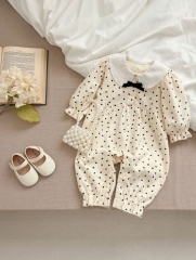 2024 New Arrivals Polka Dot Long Sleeve Jumpsuit In New Spring Wholesale