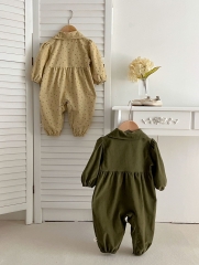New Spring Infant Baby Girls Two Kinds Long Sleeve Jumpsuit Wholesale