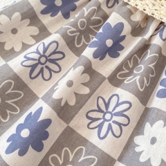 2024 Infant Baby Girls Floral Print Crewneck Sleeveless Tops With Shorts Sets In Summer Wholesale