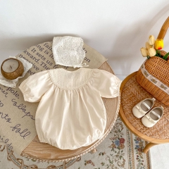 New Summer 2024 Infant Baby Girls 0-3Y Round Collars One Piece Wholesale