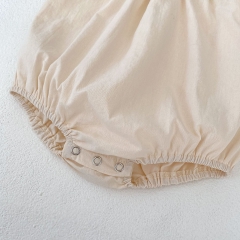 New Summer 2024 Infant Baby Girls 0-3Y Round Collars One Piece Wholesale