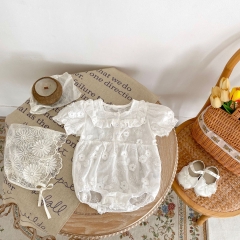 New Arrivals Infant Baby Girls Jacquard One Piece In New Summer Wholesale