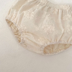 2024 New Summer Ins Infant Baby Girls Big Bowknot  Tops With Shorts Sets Wholesale