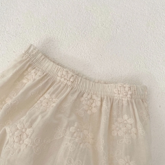 2024 New Summer Ins Infant Baby Girls Big Bowknot  Tops With Shorts Sets Wholesale