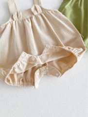 New Arrivals Infant Baby Girls Solid Colors One Piece In Summer Wholesale