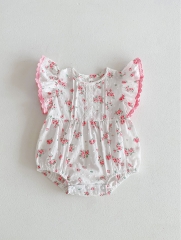Ins Infant Baby Girls Floral One Piece In Summer Wholesale