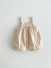 New Arrivals Infant Baby Girls Solid Colors One Piece In Summer Wholesale