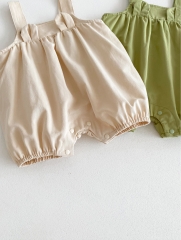 New Arrivals Infant Baby Girls Solid Colors One Piece In Summer Wholesale