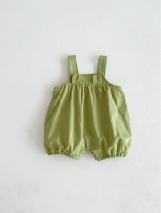 New Arrivals Infant Baby Girls Solid Colors One Piece In Summer Wholesale