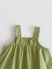 New Arrivals Infant Baby Girls Solid Colors One Piece In Summer Wholesale