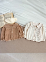 2024 New Spring Infant Baby Girls Two Kinds Long-sleeve Undershirt Wholesale