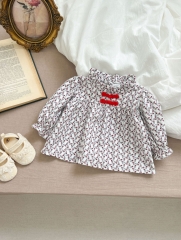 2024 Chinese Style Infant Baby Girls Long-sleeved Top Combo Short Pant In Sets Wholesale