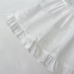 2024 New Arrivals Infant Baby Girls Laces Round-collars Dress Wholesale