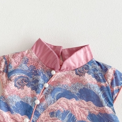 New Summer Baby Girls Chinese Style Dress Wholesale