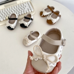 New Arrivals Infant Baby Girls Sweety Laces Design Slip-resistant Shoes Wholesale