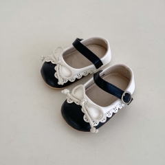 New Arrivals Infant Baby Girls Sweety Laces Design Slip-resistant Shoes Wholesale