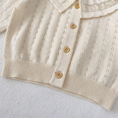 2024 In New Summer Baby Girls Sweety Solid Color Outwear Coat Wholesale