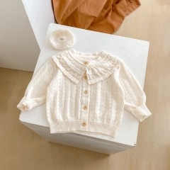 2024 In New Summer Baby Girls Sweety Solid Color Outwear Coat Wholesale