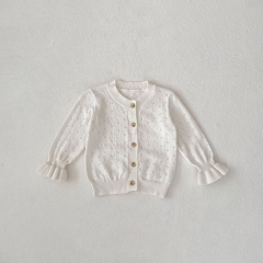 New Arrivals In New Summer Baby Girls Solid Colors Outwear Cardigan Coat Wholesale