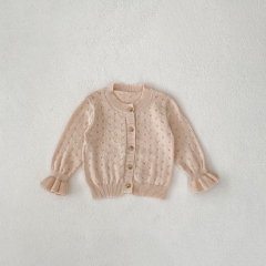 New Arrivals In New Summer Baby Girls Solid Colors Outwear Cardigan Coat Wholesale