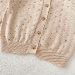 New Arrivals In New Summer Baby Girls Solid Colors Outwear Cardigan Coat Wholesale
