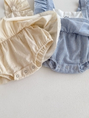 Infant Baby Girls Jacquard Embroidery One Pieces In New Summer Wholesale