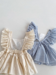 Infant Baby Girls Jacquard Embroidery One Pieces In New Summer Wholesale