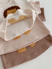 2024 New Summer Infant Baby Girls Little Lion Design Tops With Shorts Sets Wholesale