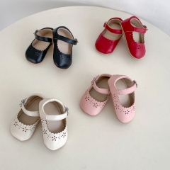 New Arrivals Infant Baby Girls Jacquard Cutout Slip-resistant Shoes Wholesale