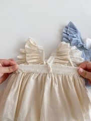 Infant Baby Girls Jacquard Embroidery One Pieces In New Summer Wholesale