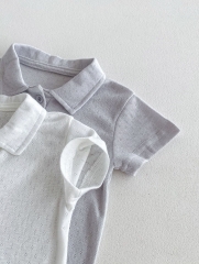 Infant Baby Unisex Solid Colors One Pieces In New Summer Wholesale