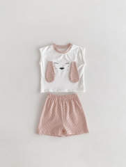Infant Baby Girls Cartoon Tops With Shorts Sets Wholesale