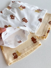 Ins Infant Baby Girl Little Bear Around Tops With Shorts Sets Wholesale