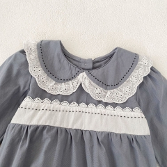 Infant Baby Girls Long Sleeves Bodysuit Onesies and Dress - Sister Matching Clothing in Autumn Wholesale